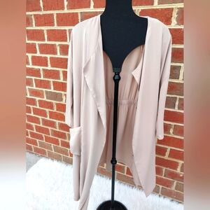 Joan Vass Blush Pink Cardigan